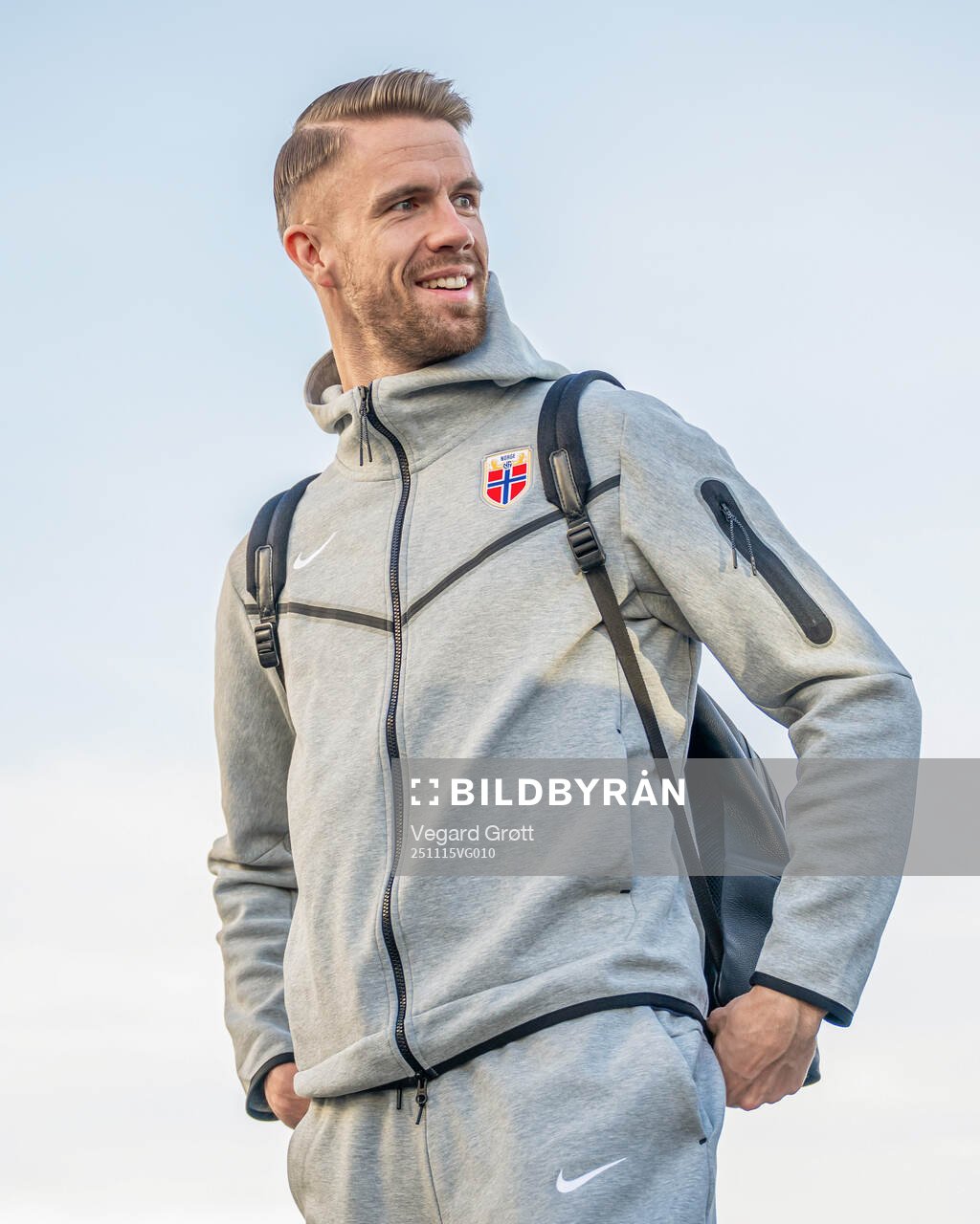 Kristoffer Ajer of the Norwegian national football team
