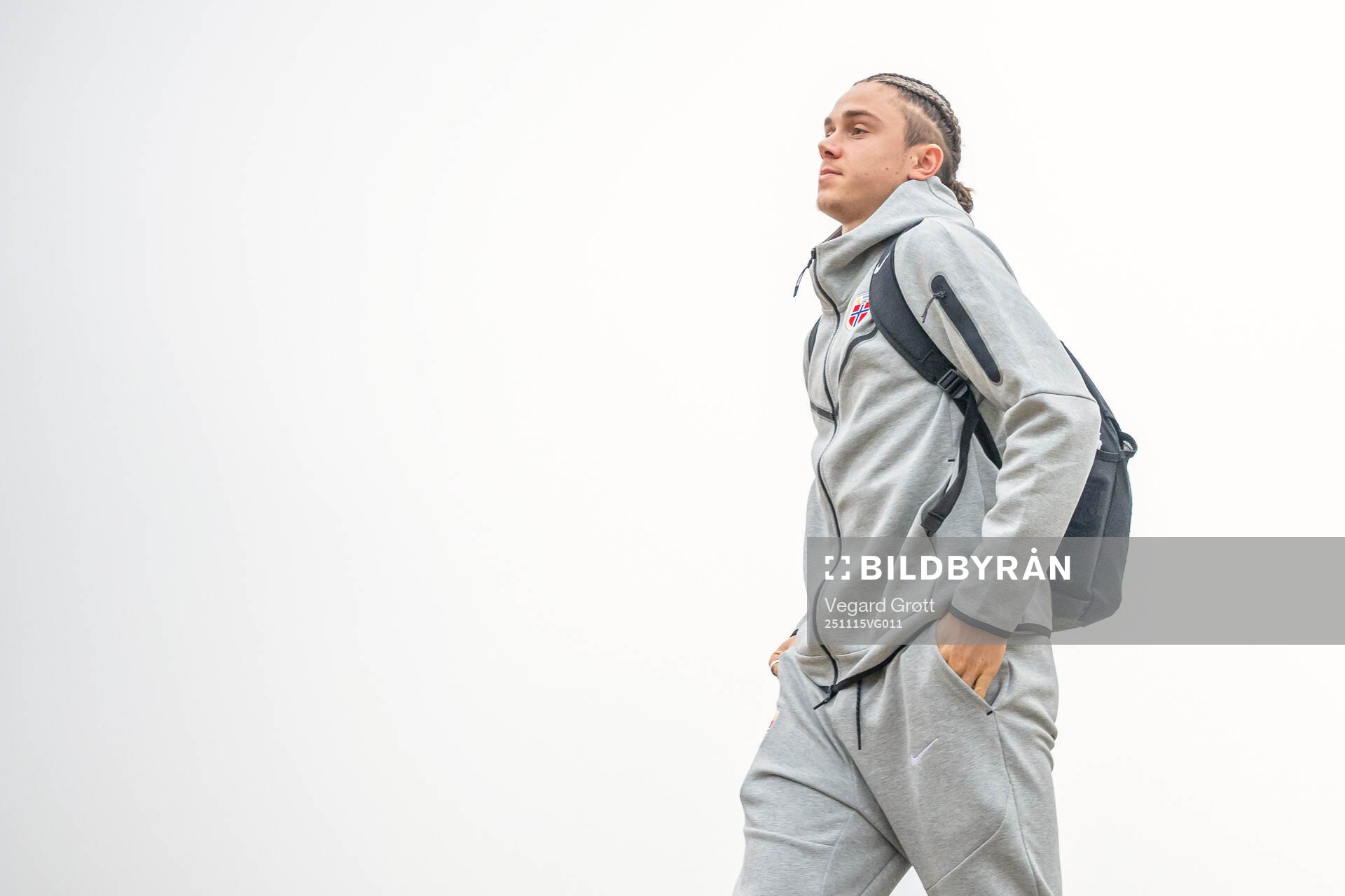 Thelo Aasgaard arrives at Milano Malpensa Airport