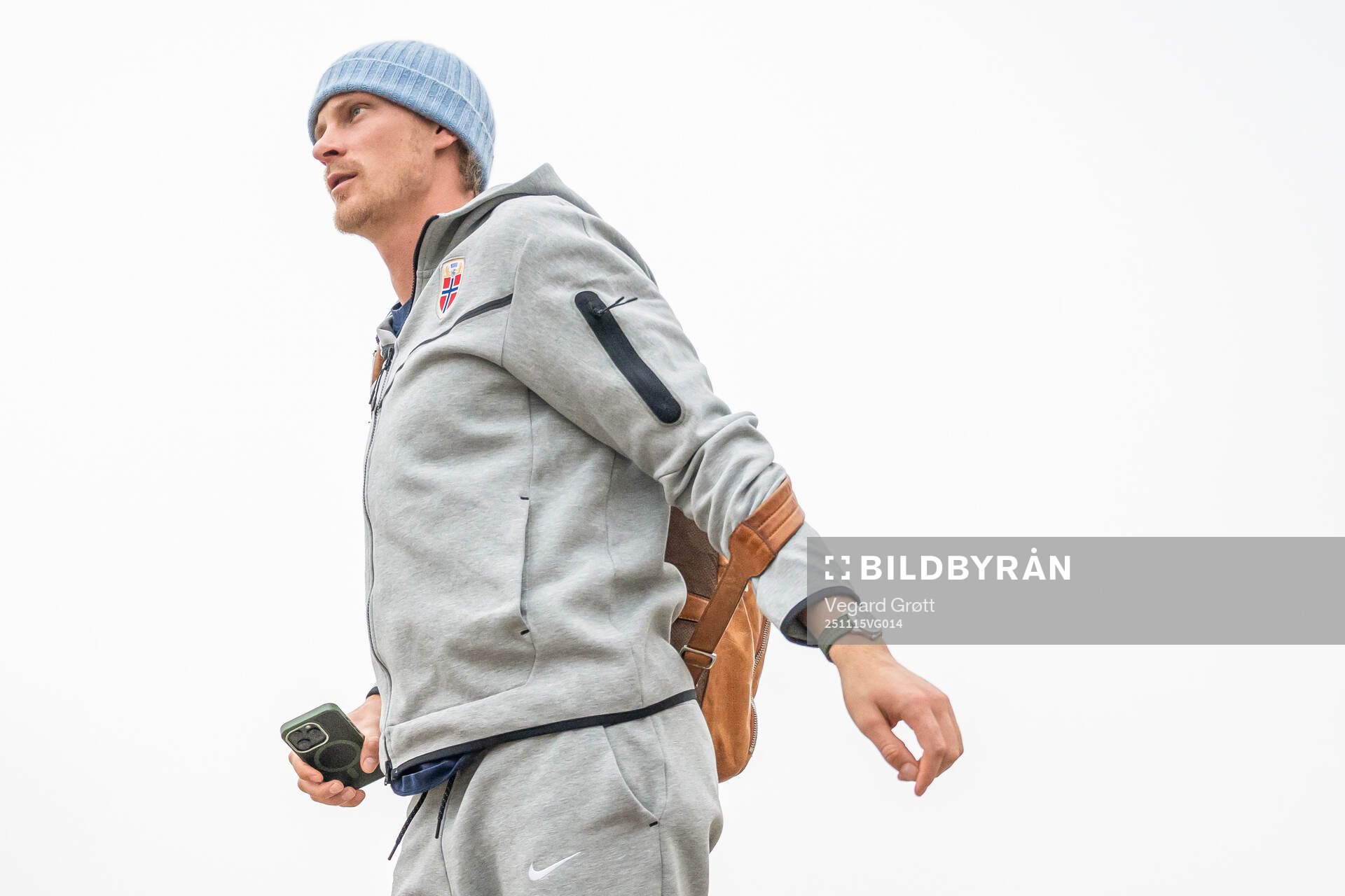 Morten Thorsby arrives at Milano Malpensa Airport