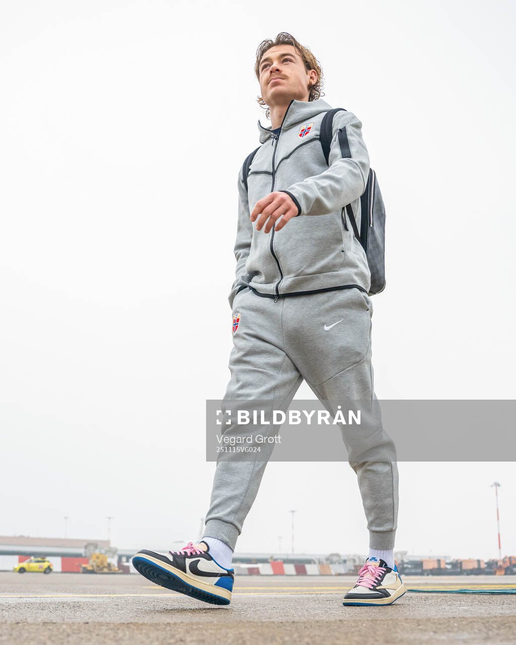 Patrick Berg arrives at Milano Malpensa Airport