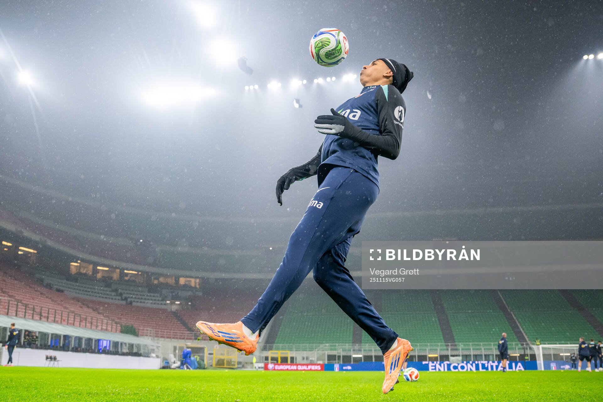 Antonio Nusa of the Norwegian national football team