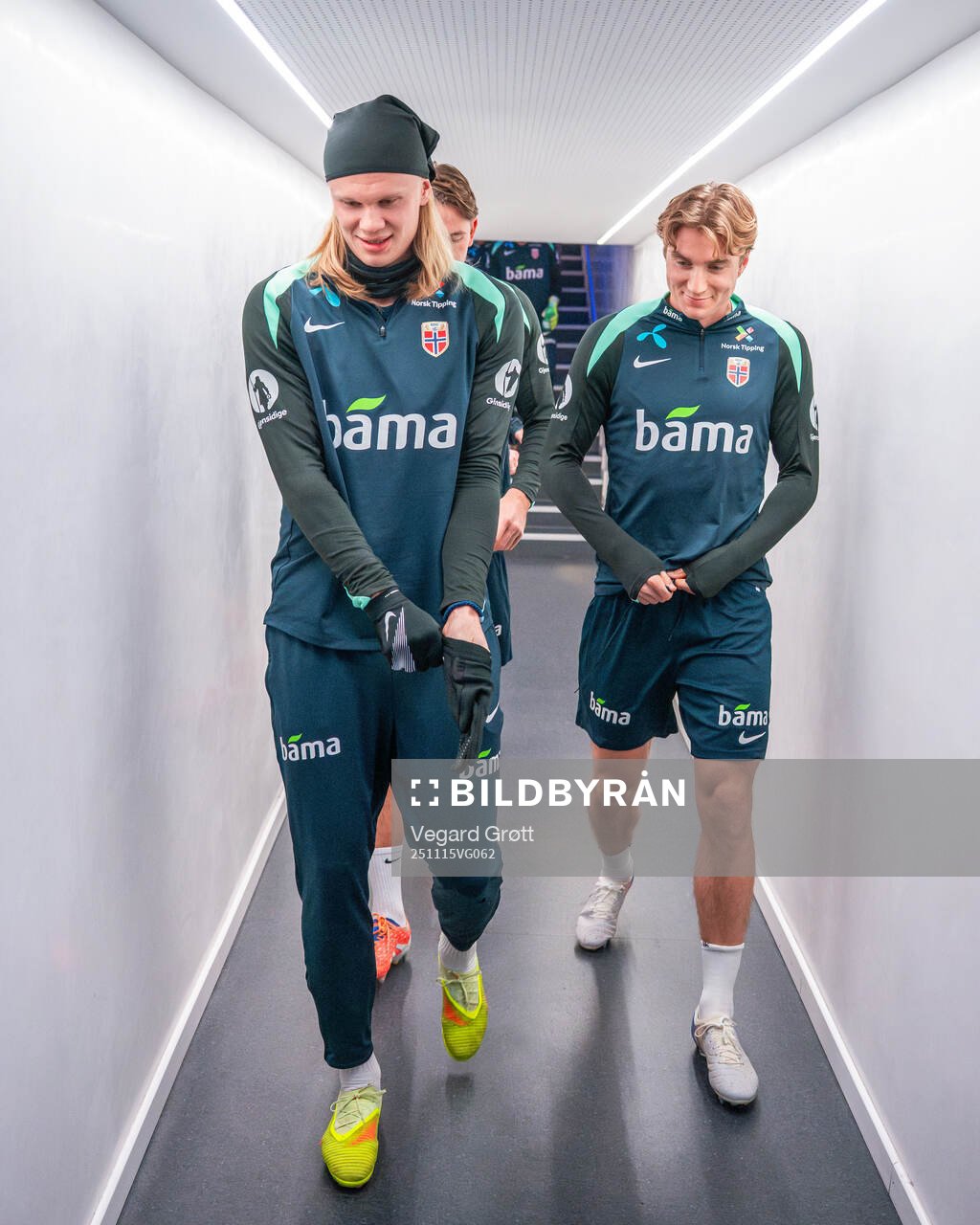 Erling Braut Haaland and Kristian Thorstvedt of the