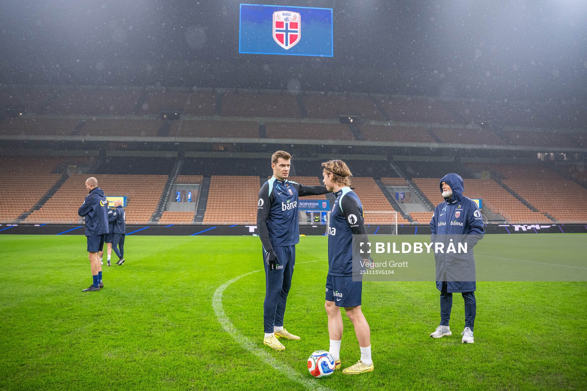 Alexander Sørloth, Patrick Berg and Martin Langagergaard,
