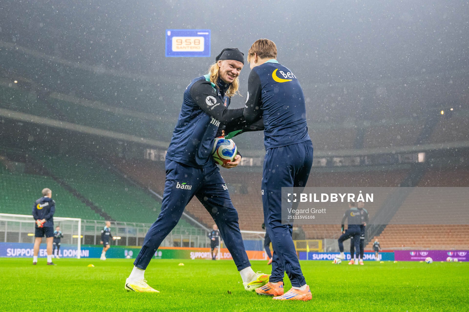 Erling Braut Haaland and Andreas Schjelderup of the