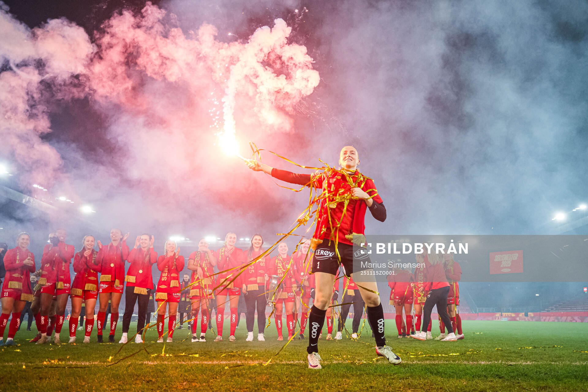 Selma Panengstuen of Brann celebrates