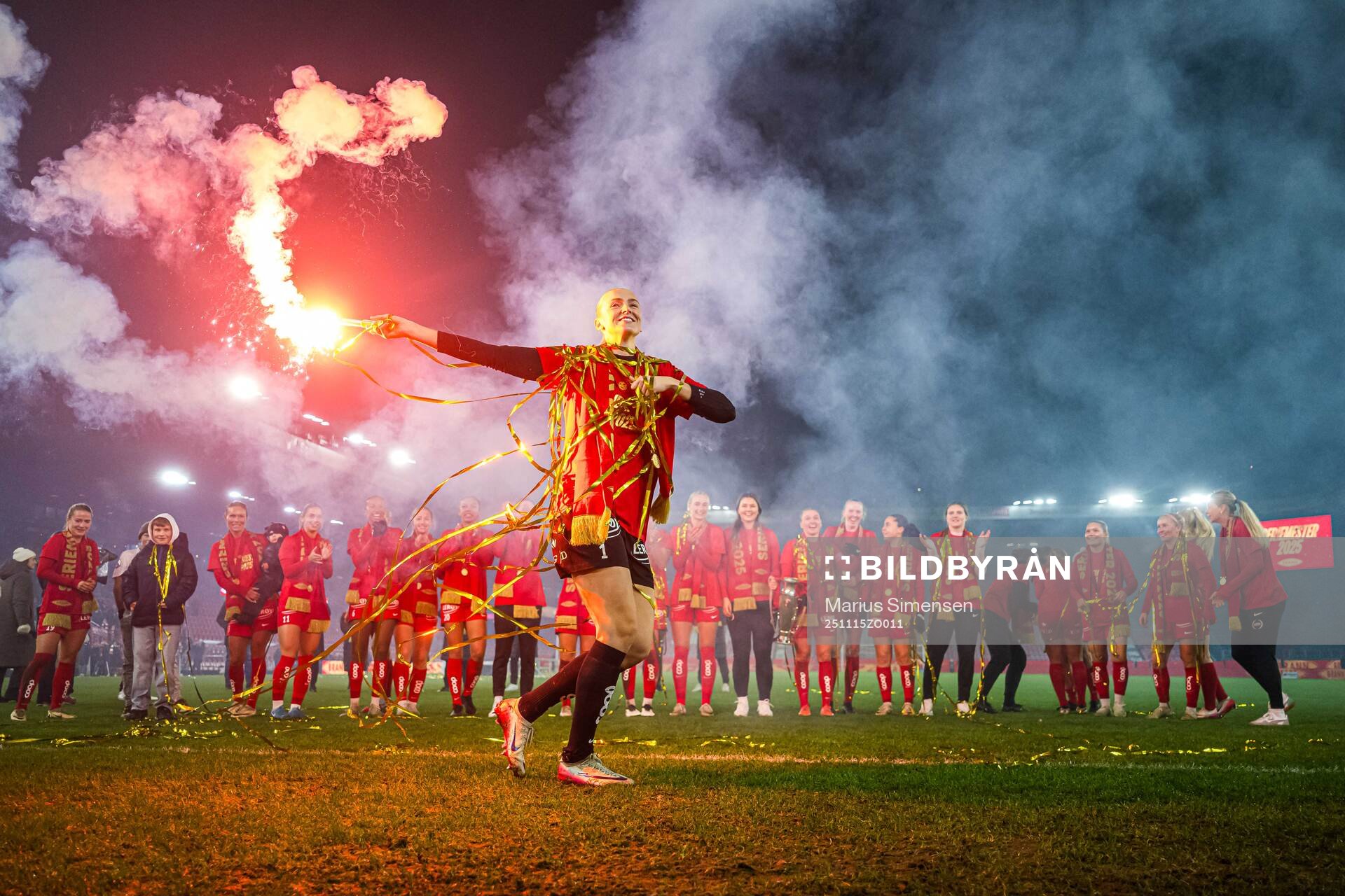 Selma Panengstuen of Brann celebrates