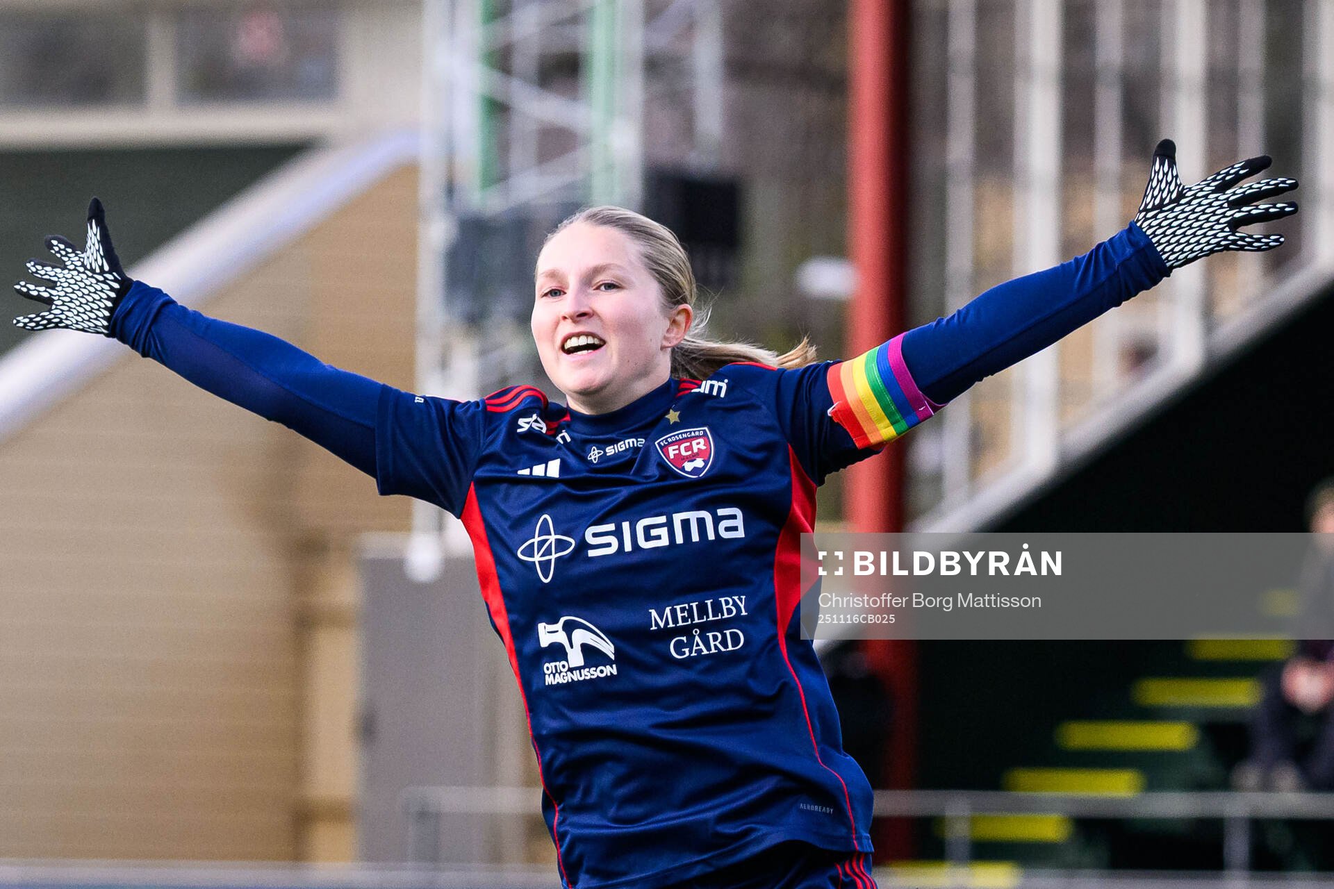 Rosengårds Hanna Andersson jublar