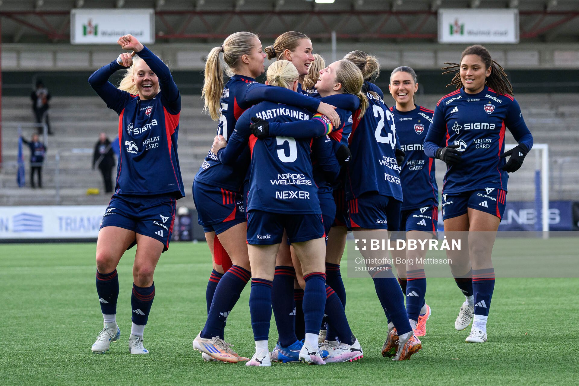 Rosengårds Hanna Andersson jublar