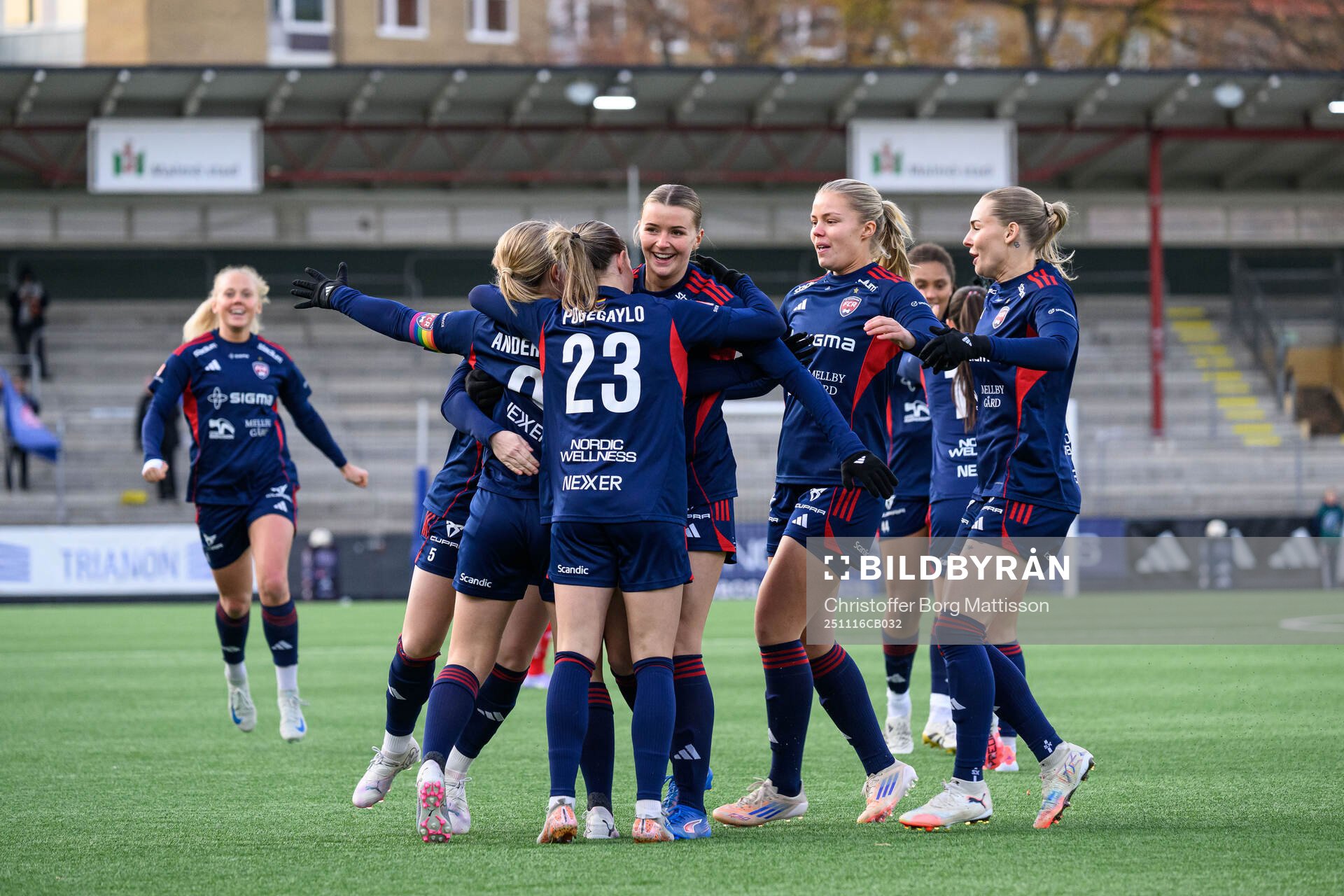 Rosengårds Hanna Andersson jublar