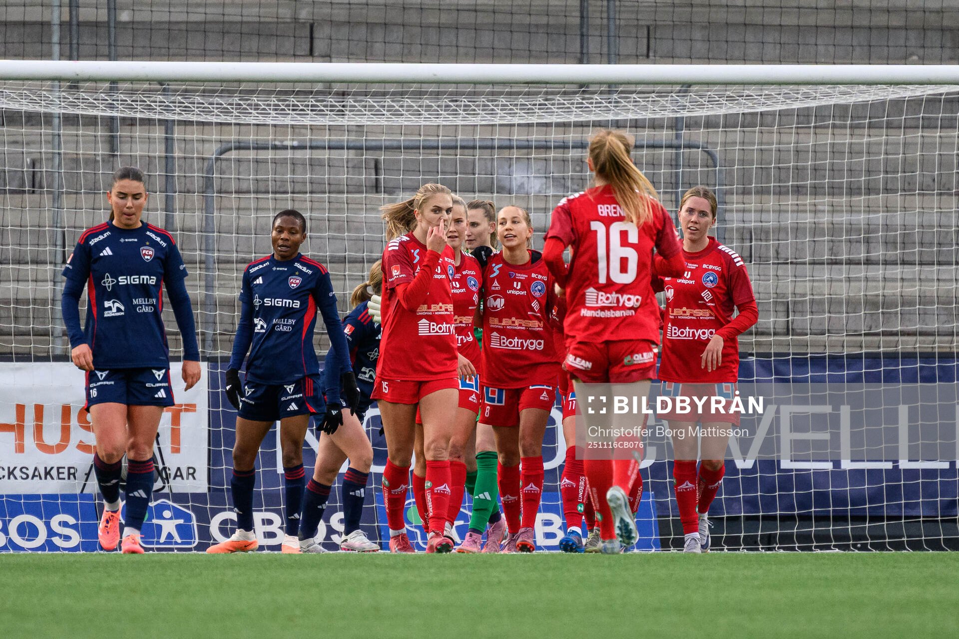 Linköpings Sara Eriksson jublar