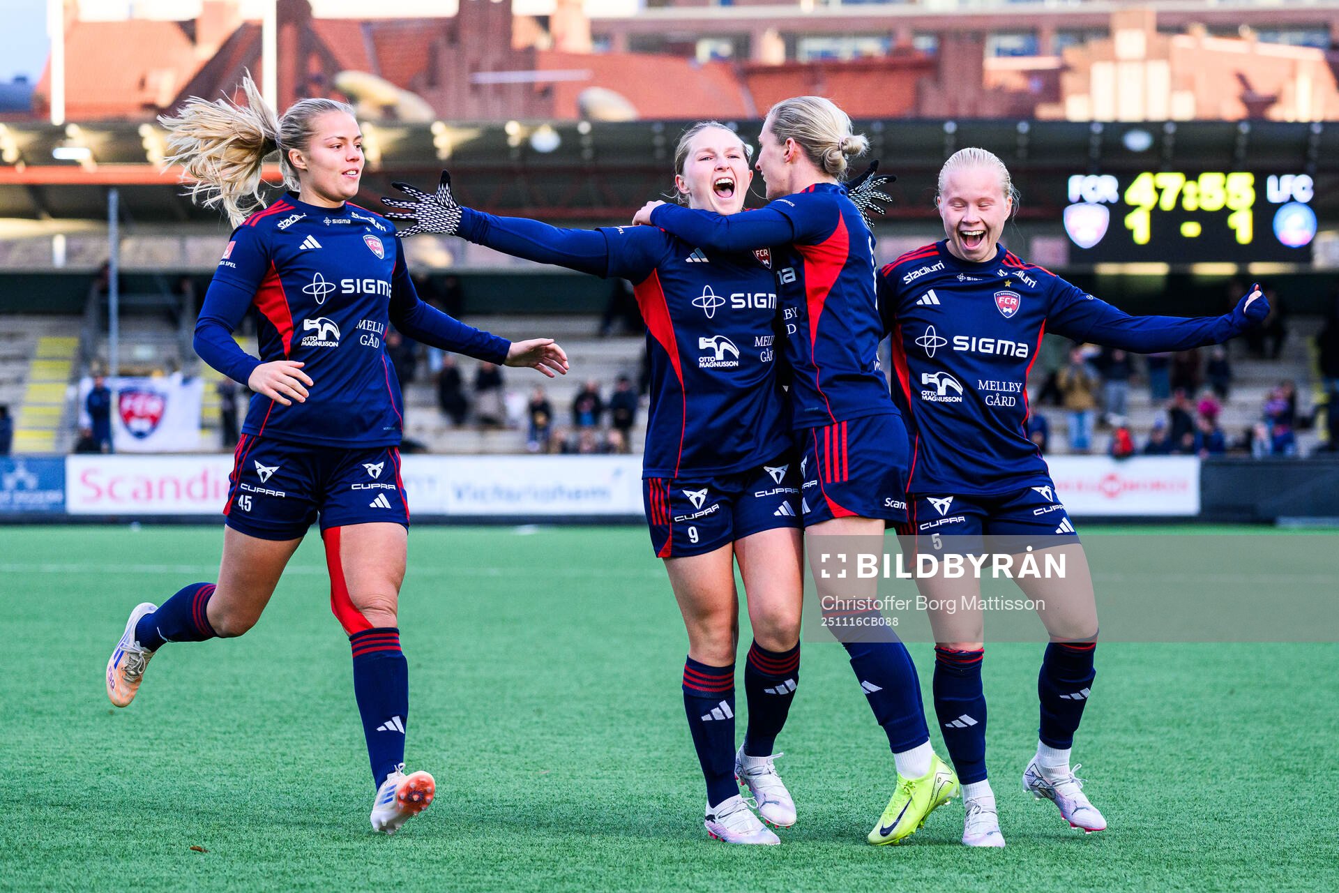 Rosengårds Hanna Andersson jublar
