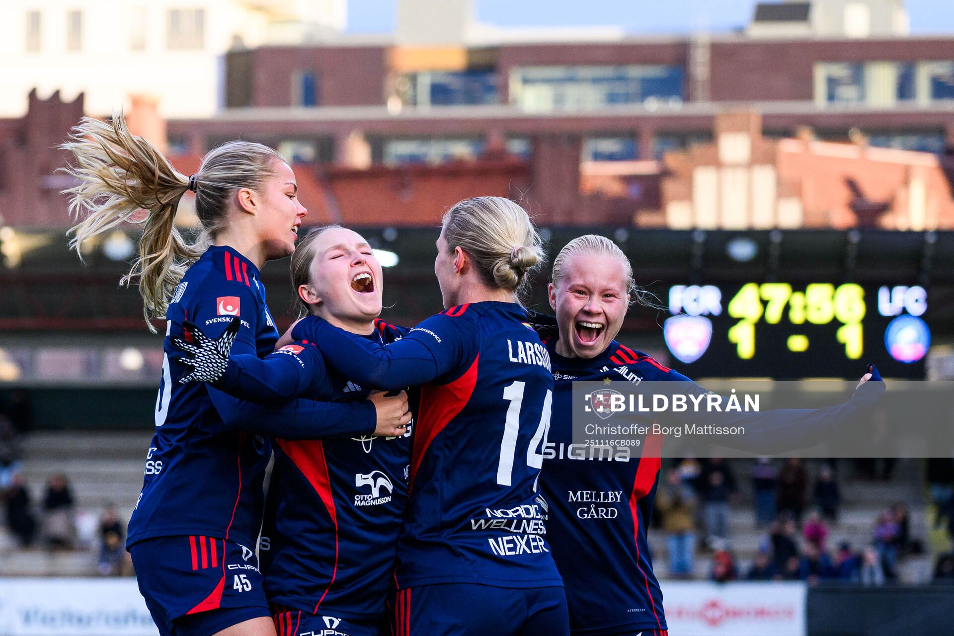 Rosengårds Hanna Andersson jublar