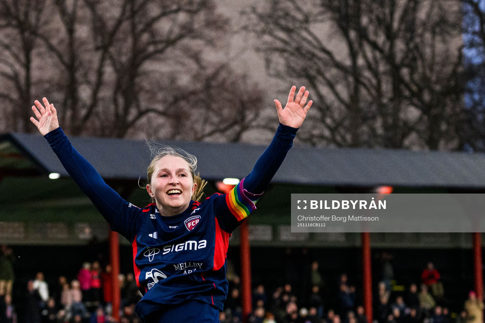 Rosengårds Hanna Andersson jublar