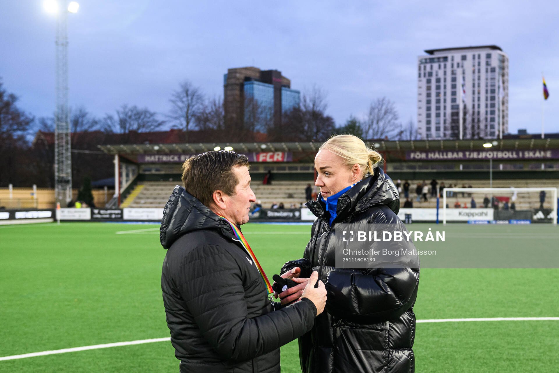 Rosengårds ordförande Håkan Wifvesson och fotbollschef