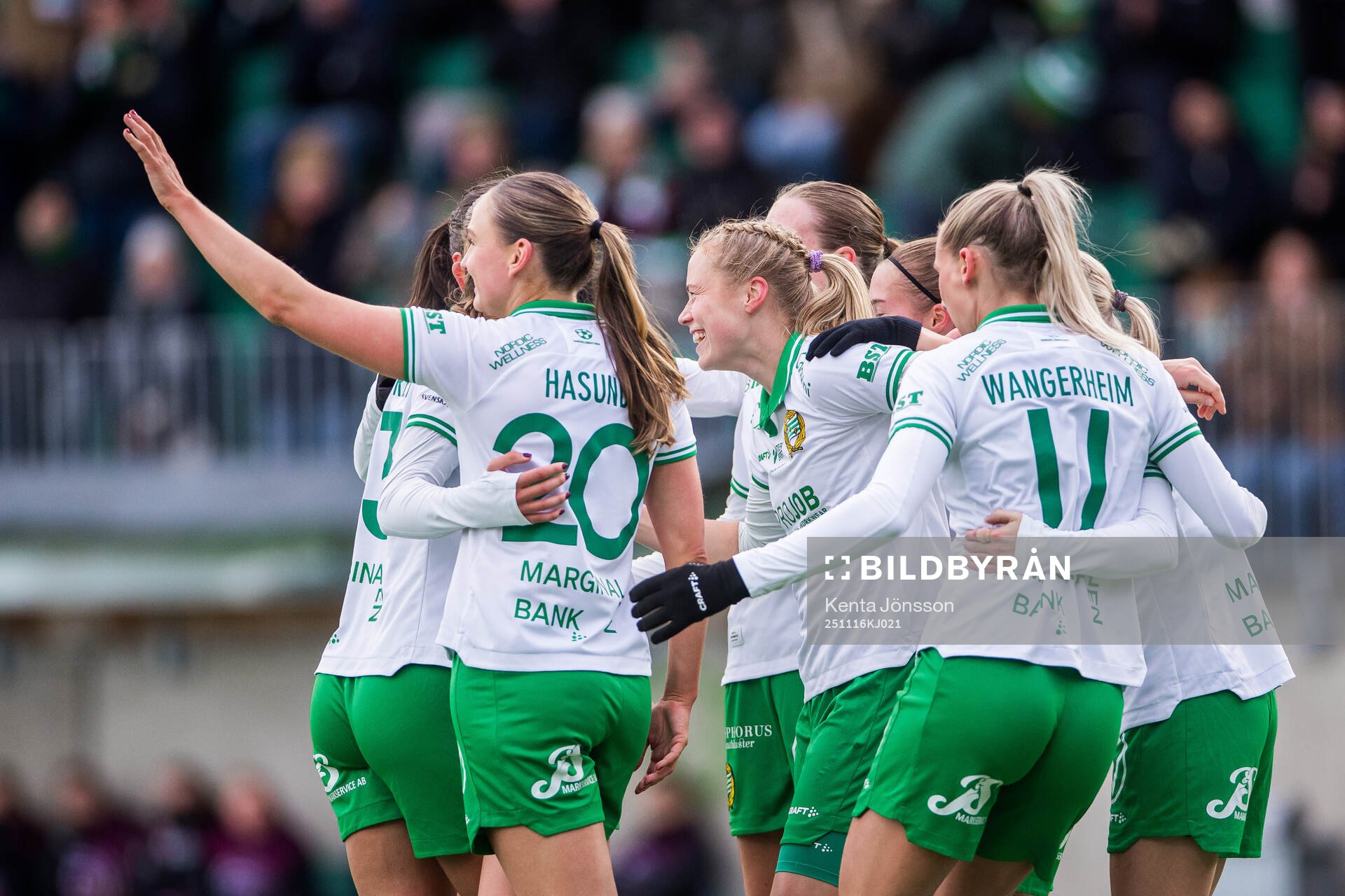 Hammarbys Julie Blakstad jublar