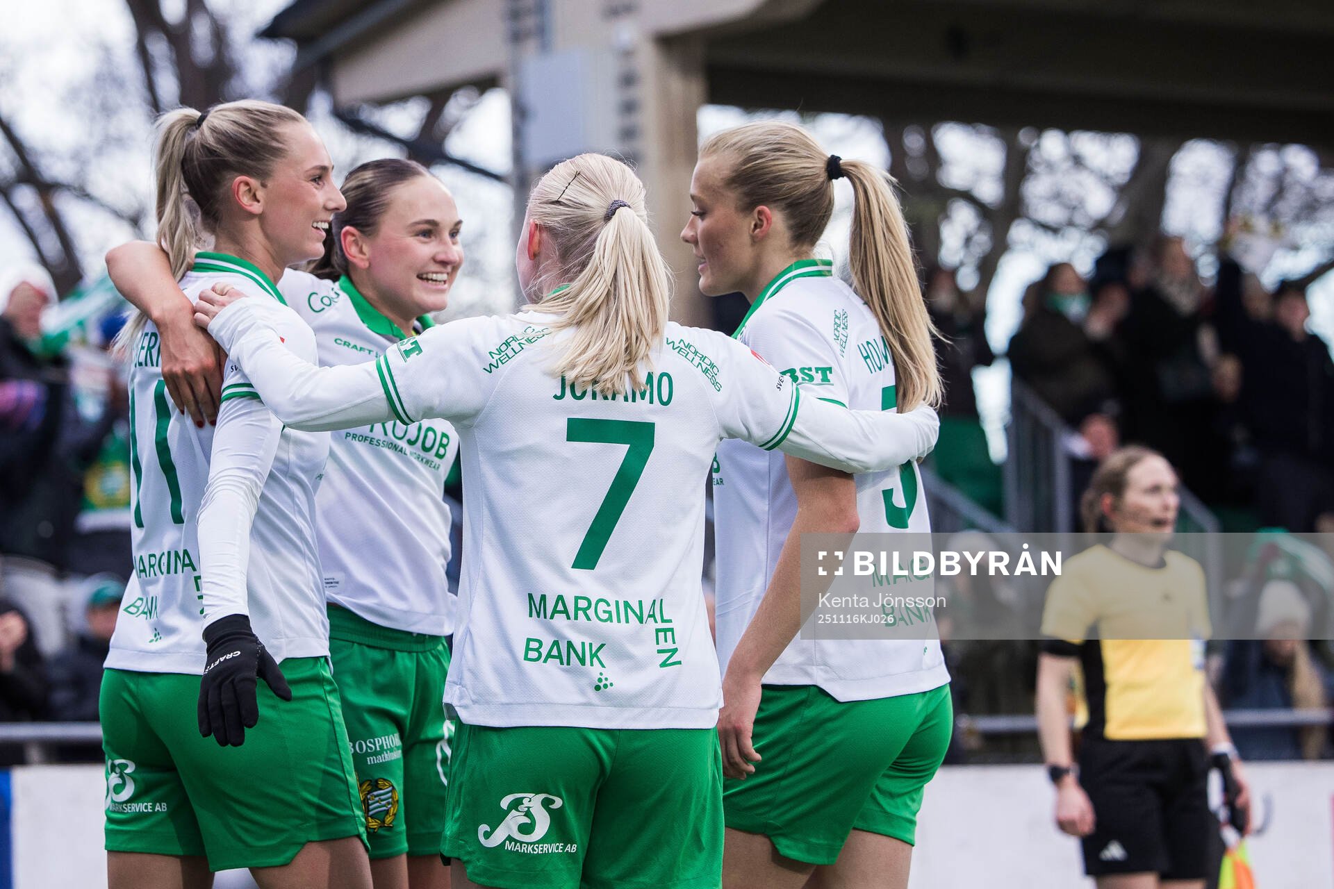 Hammarbys Vilde Hasund jublar med Ellen Wangerheim, Emilie