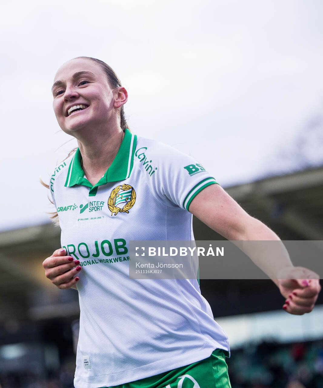 Hammarbys Vilde Hasund jublar