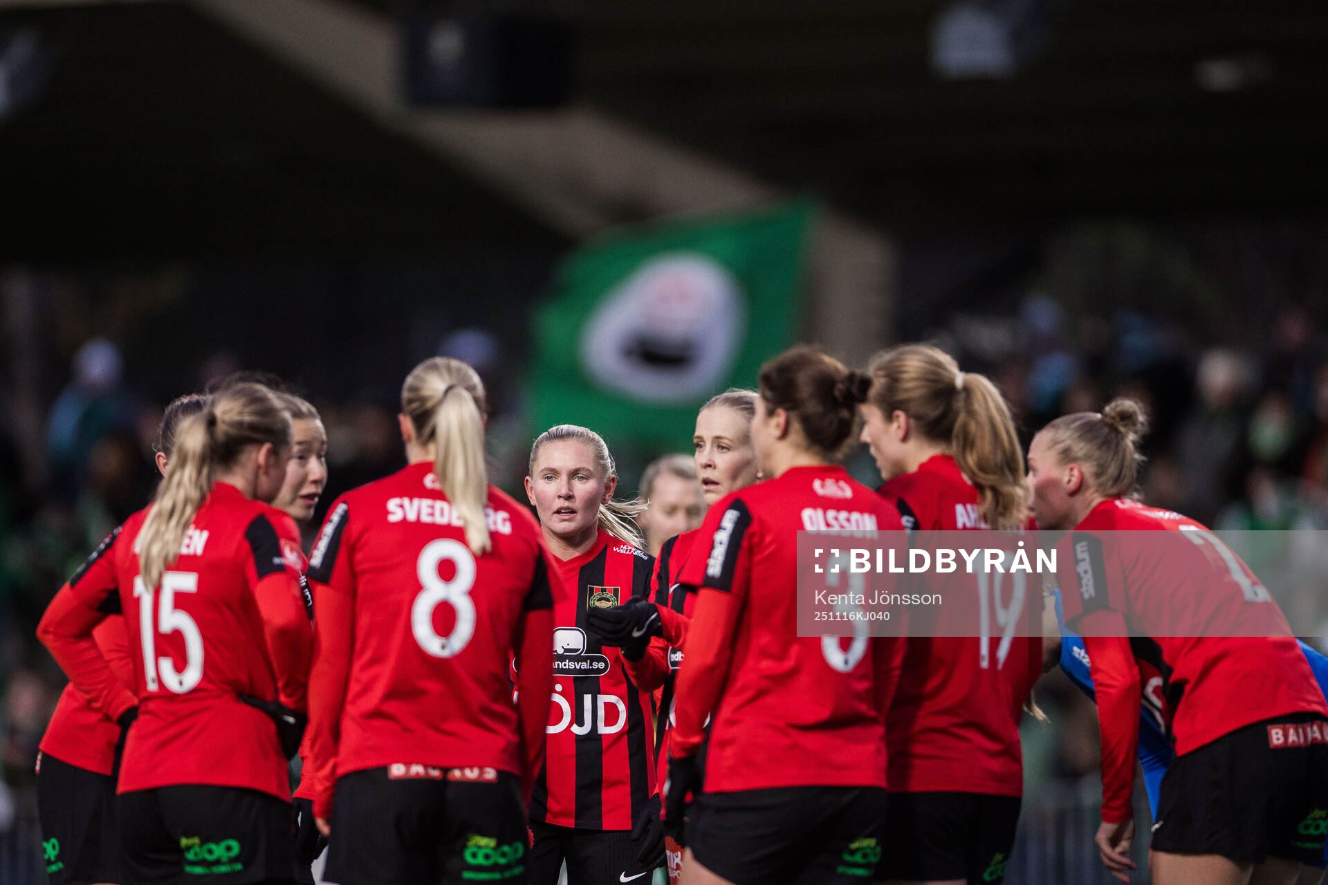 Under fotbollsmatchen i Damallsvenskan mellan Hammarby och