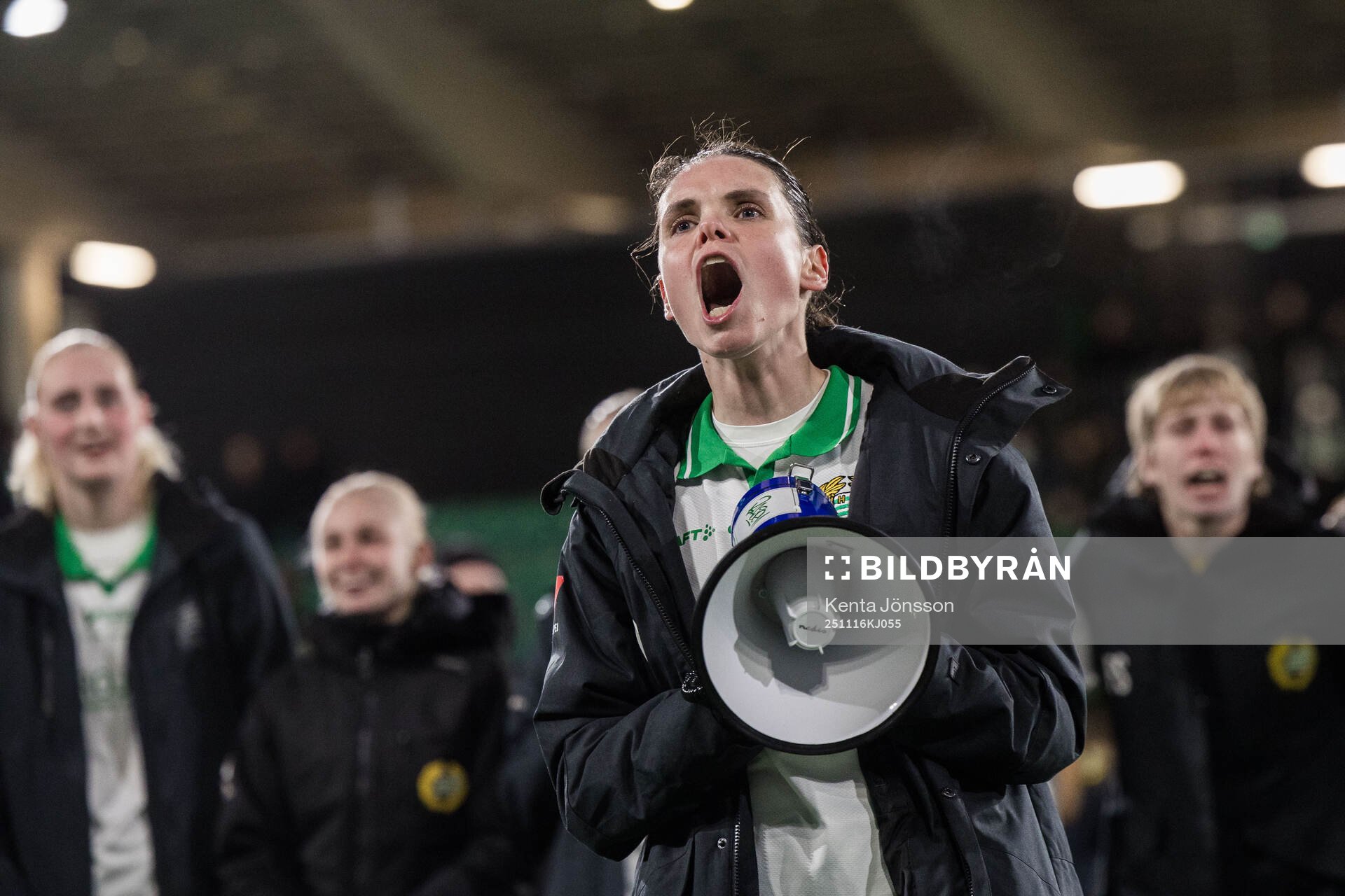 Hammarbys Simone Boye Sørensen jublar