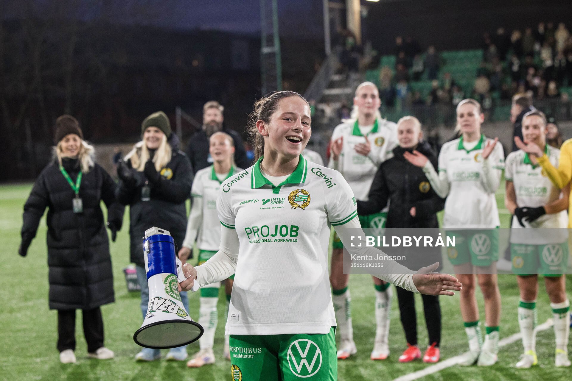 Hammarbys Stella Maiquez jublar
