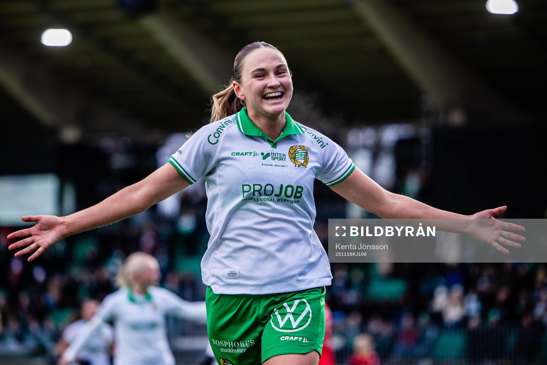 Hammarbys Vilde Hasund jublar