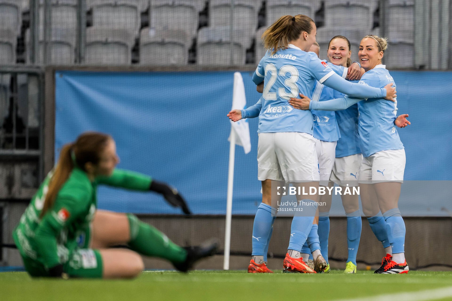 Malmö FFs spelare jublar