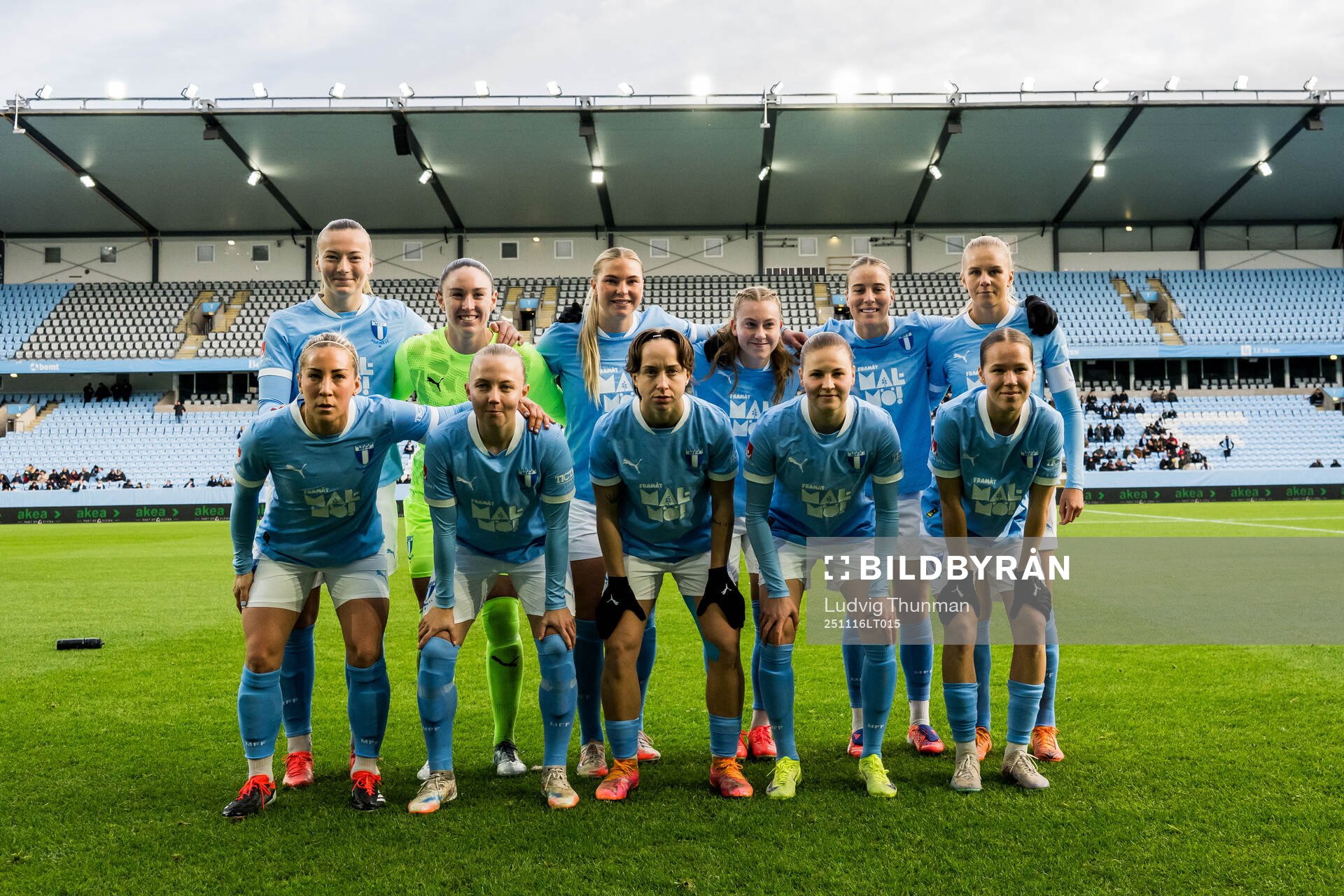 Under fotbollsmatchen i Damallsvenskan mellan Malmö FF och