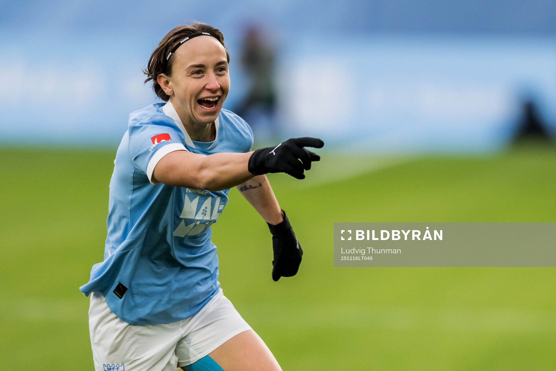 Malmö FFs Miljana Ivanovic jublar