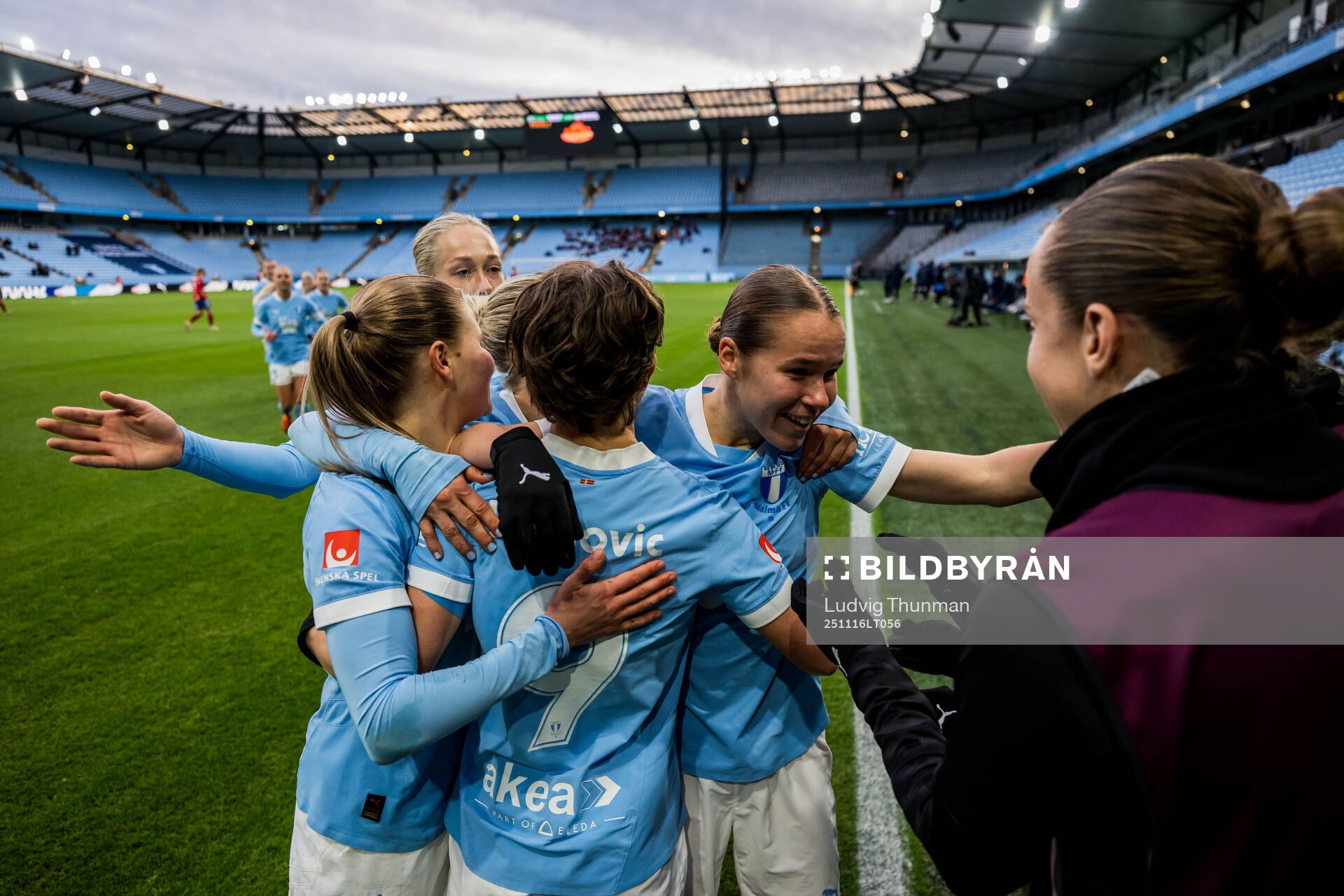 Malmö FFs spelare jublar
