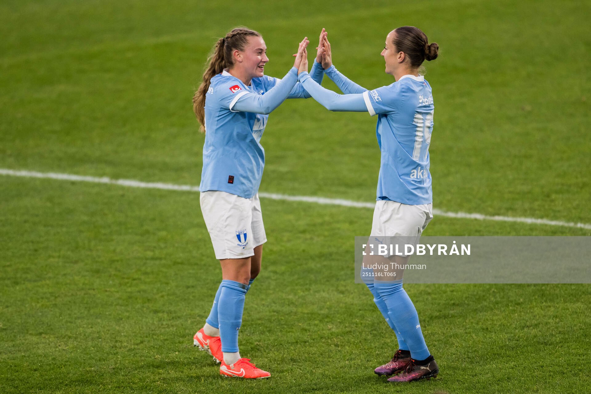 Malmö FFs Agnes Mårtensson och Anna Plantin
