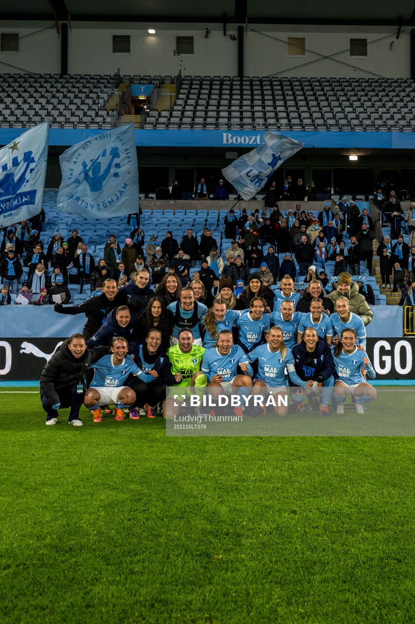 Malmö FFs spelare jublar