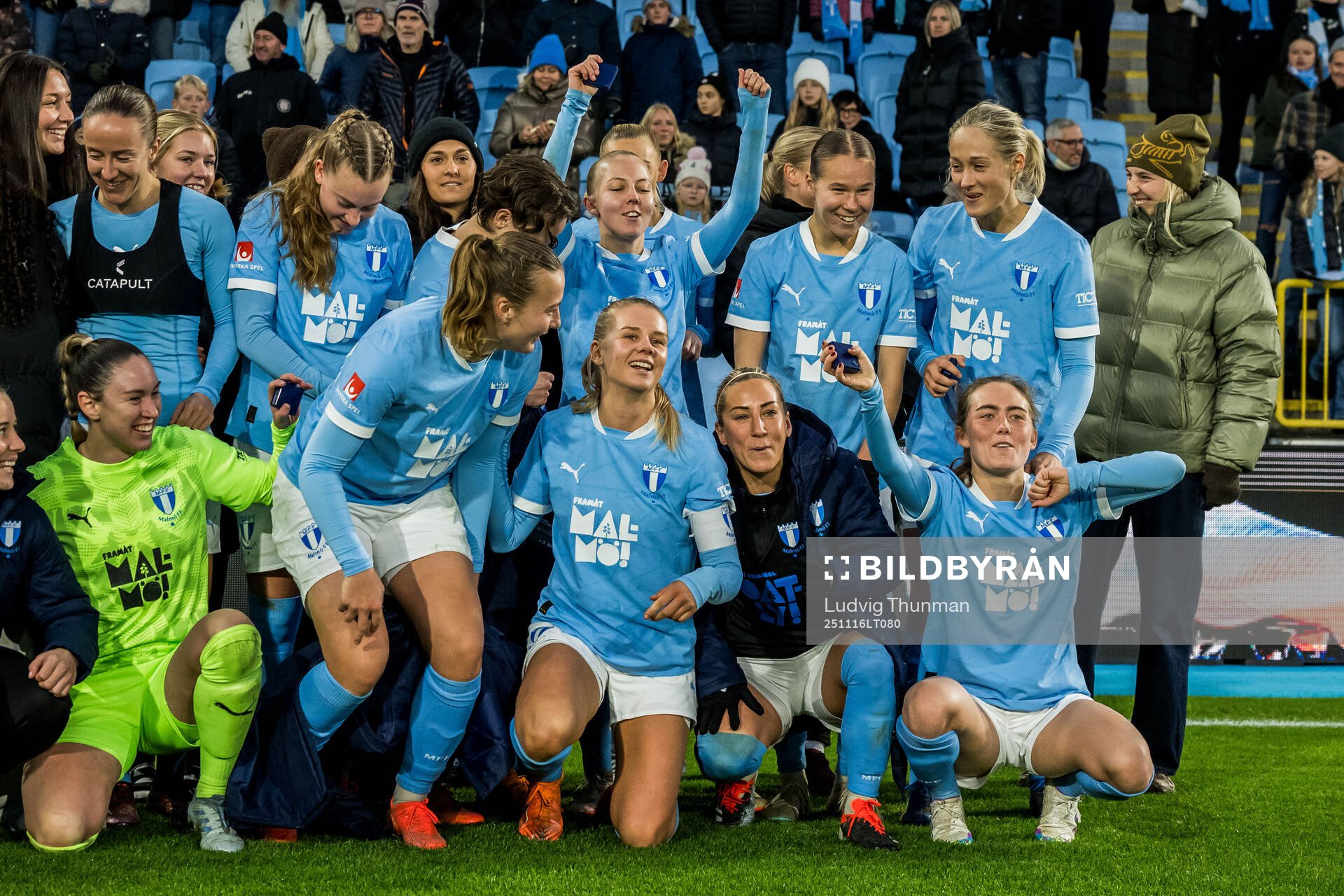Malmö FFs spelare jublar