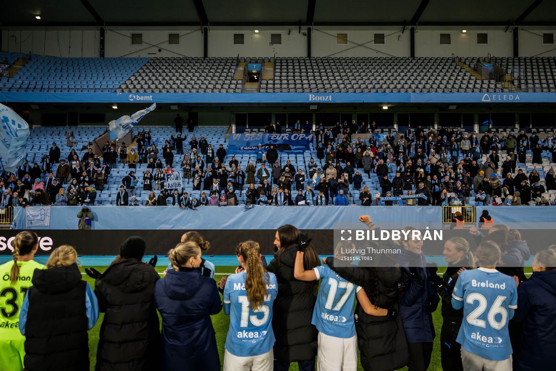 Malmö FFs spelare jublar