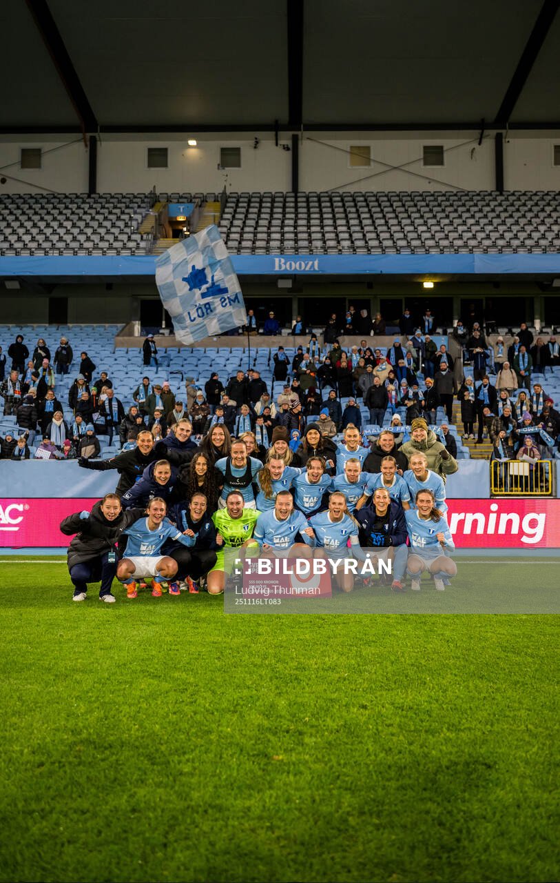 Malmö FFs spelare jublar