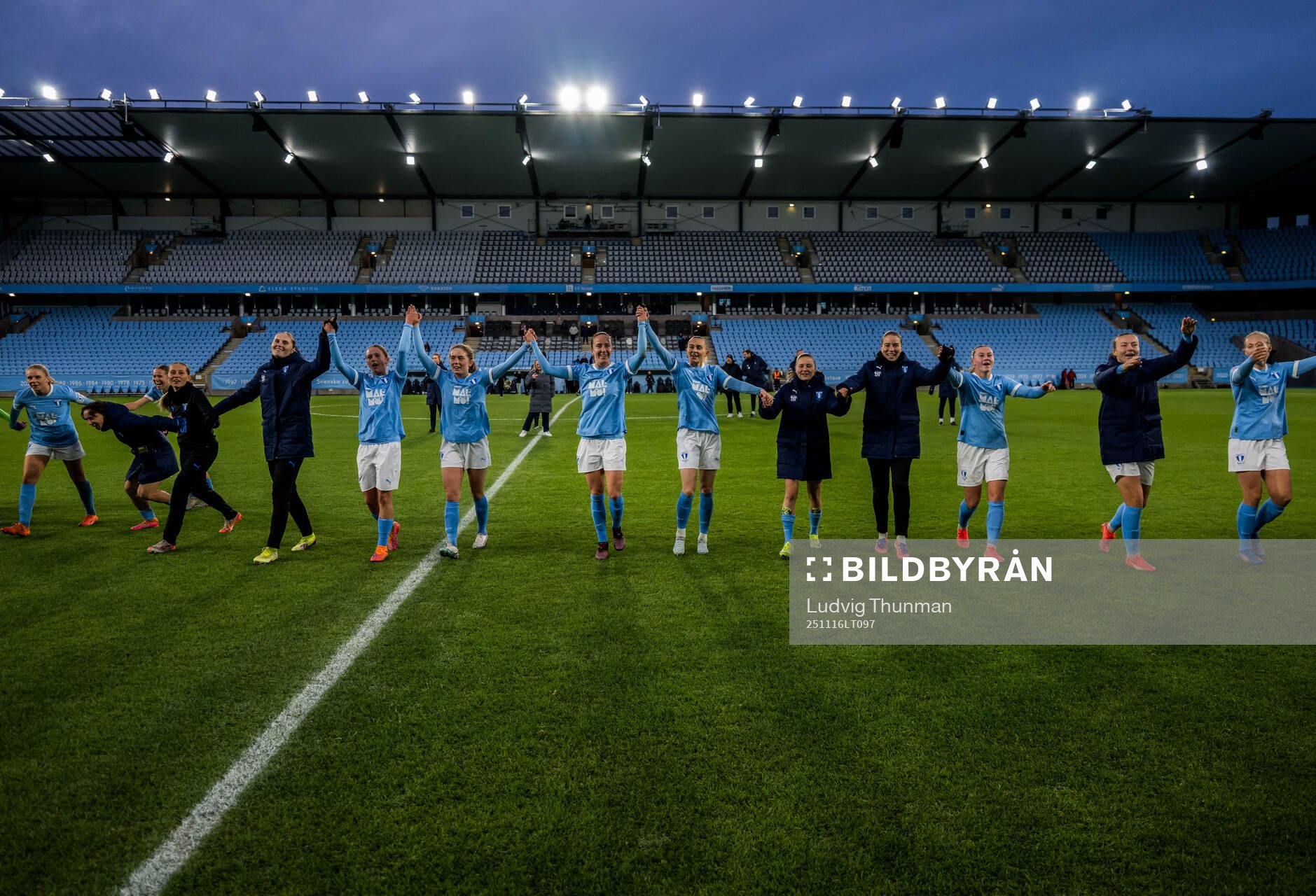Malmö FFs spelare jublar