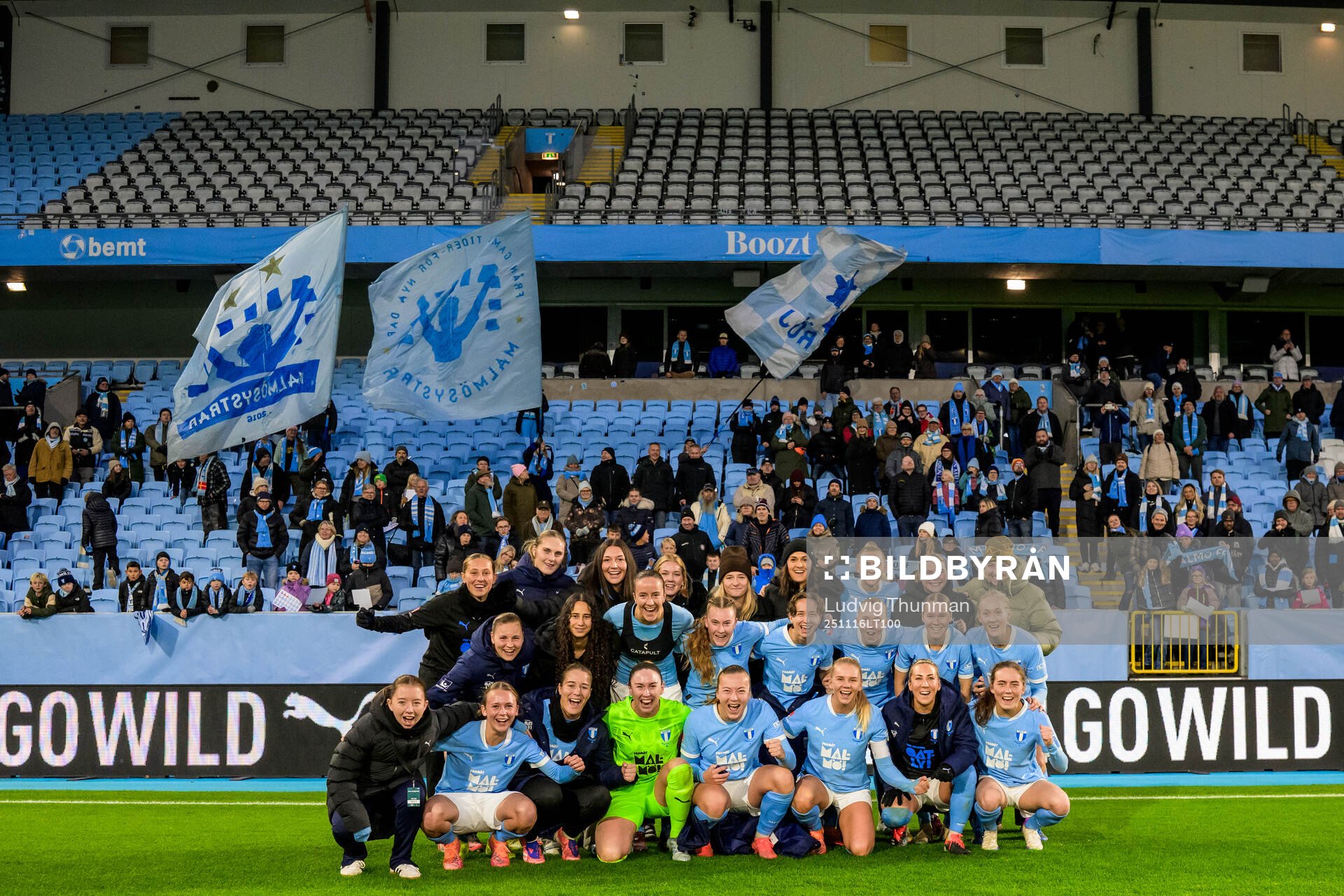 Malmö FFs spelare jublar