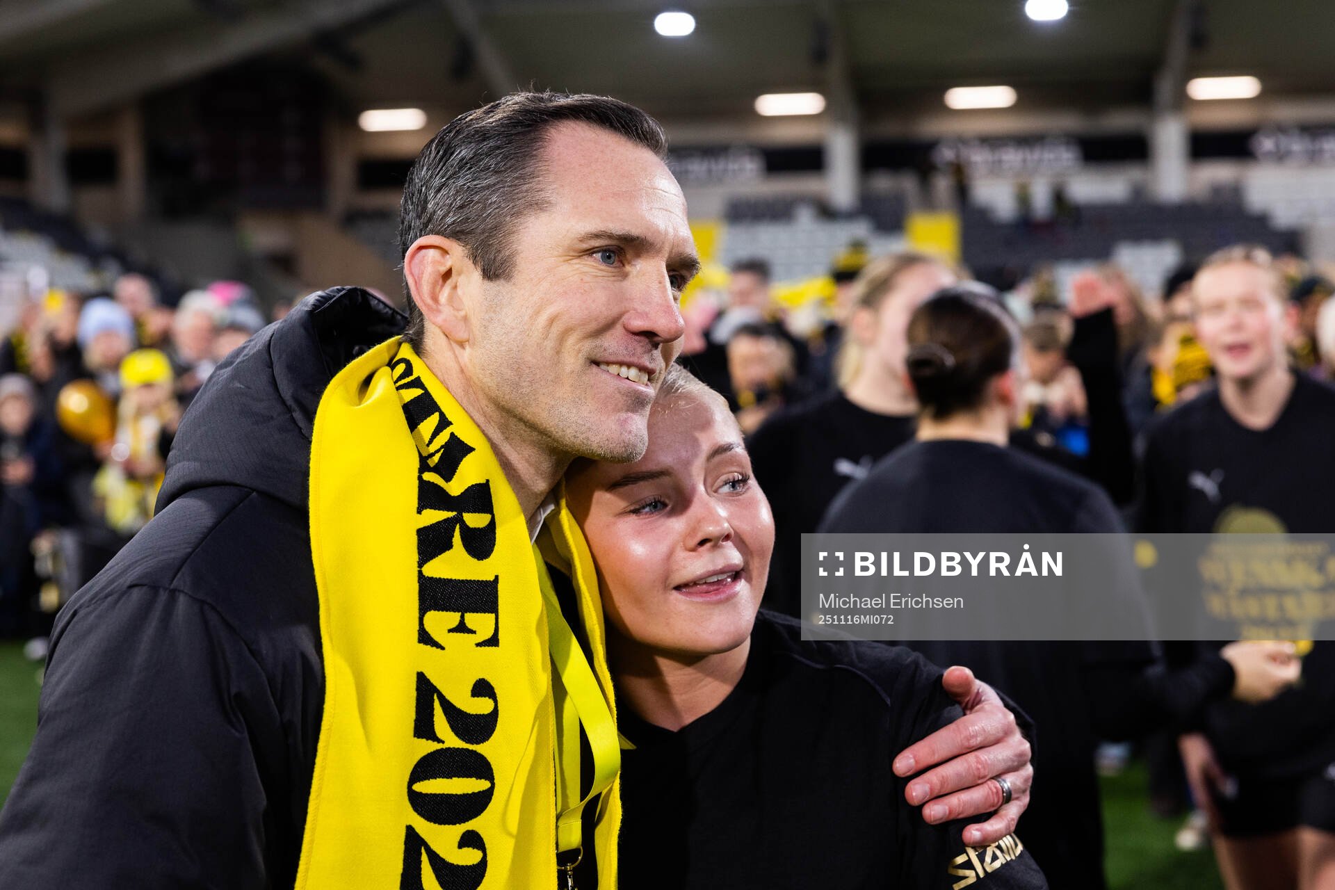 Häckens sportchef Martin Eriksson och Matilda Nildén