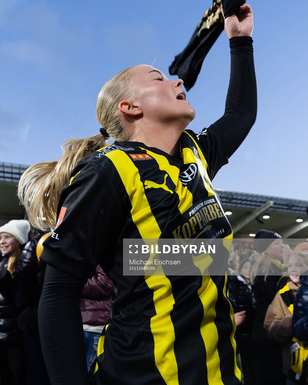 Häckens Matilda Nildén jublar