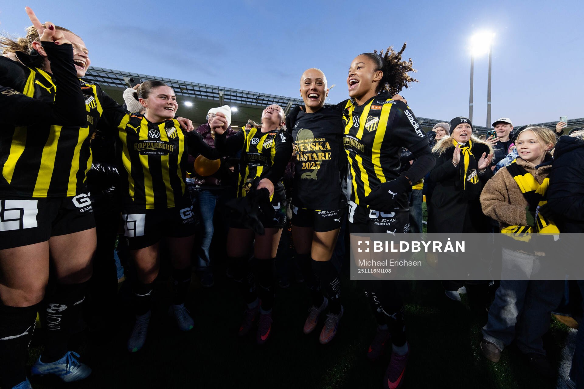 Häckens Hanna Wijk, Matilda Nildén, Alva Selerud och