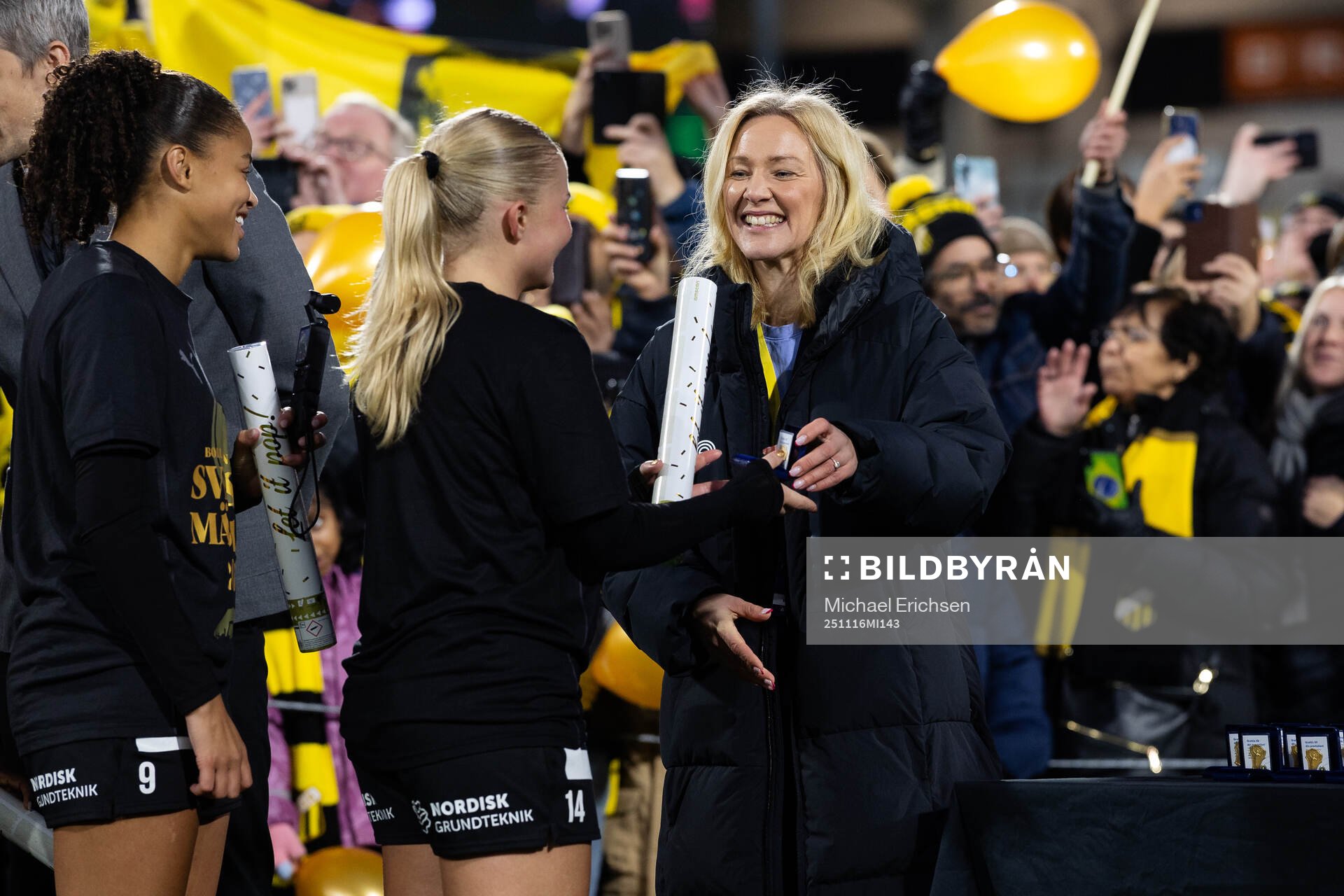 Matilda Nildén och EFDs generalsekreterare Jenny Hermansson