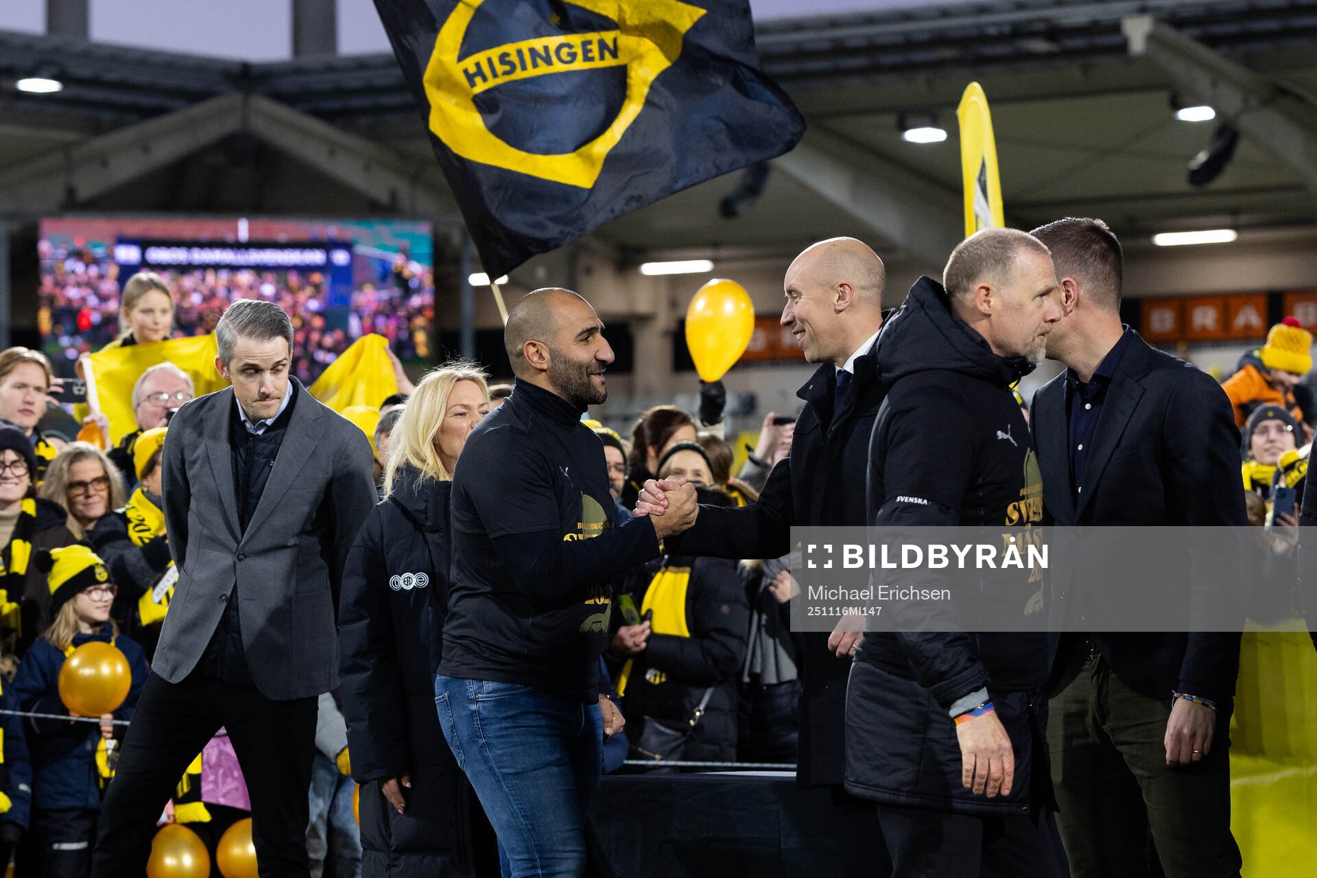 Häckens tränare Mak Lind och Svenska fotbollsförbundets