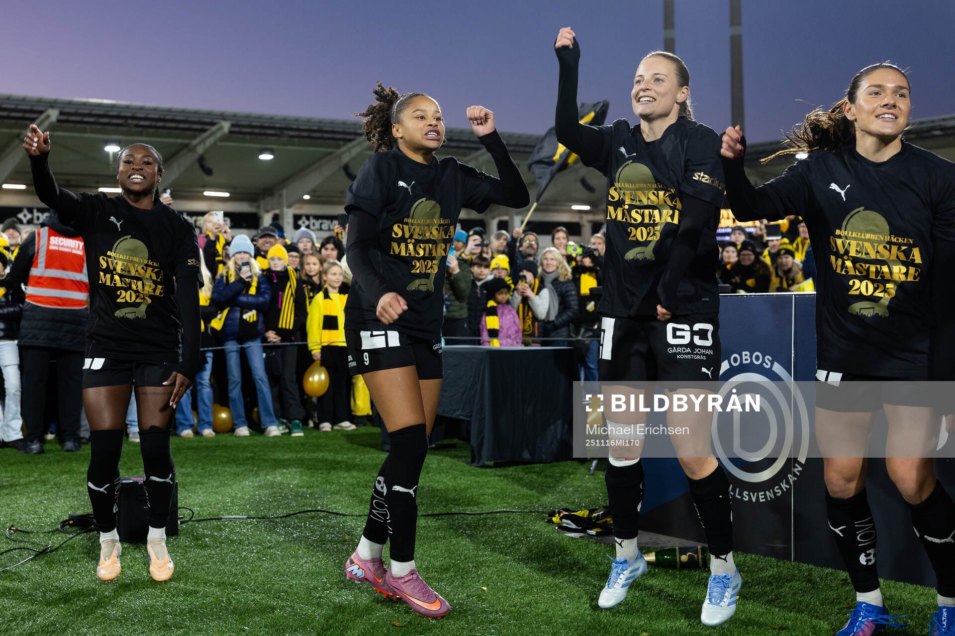 Häckens Monica Jusu Bah, Felicia Schröder, Anna Anvegård