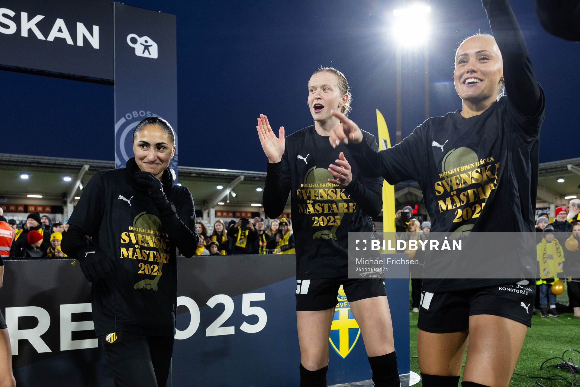 Häckens  Nesrin Akgun, Emma Östlund och Alva Selerud