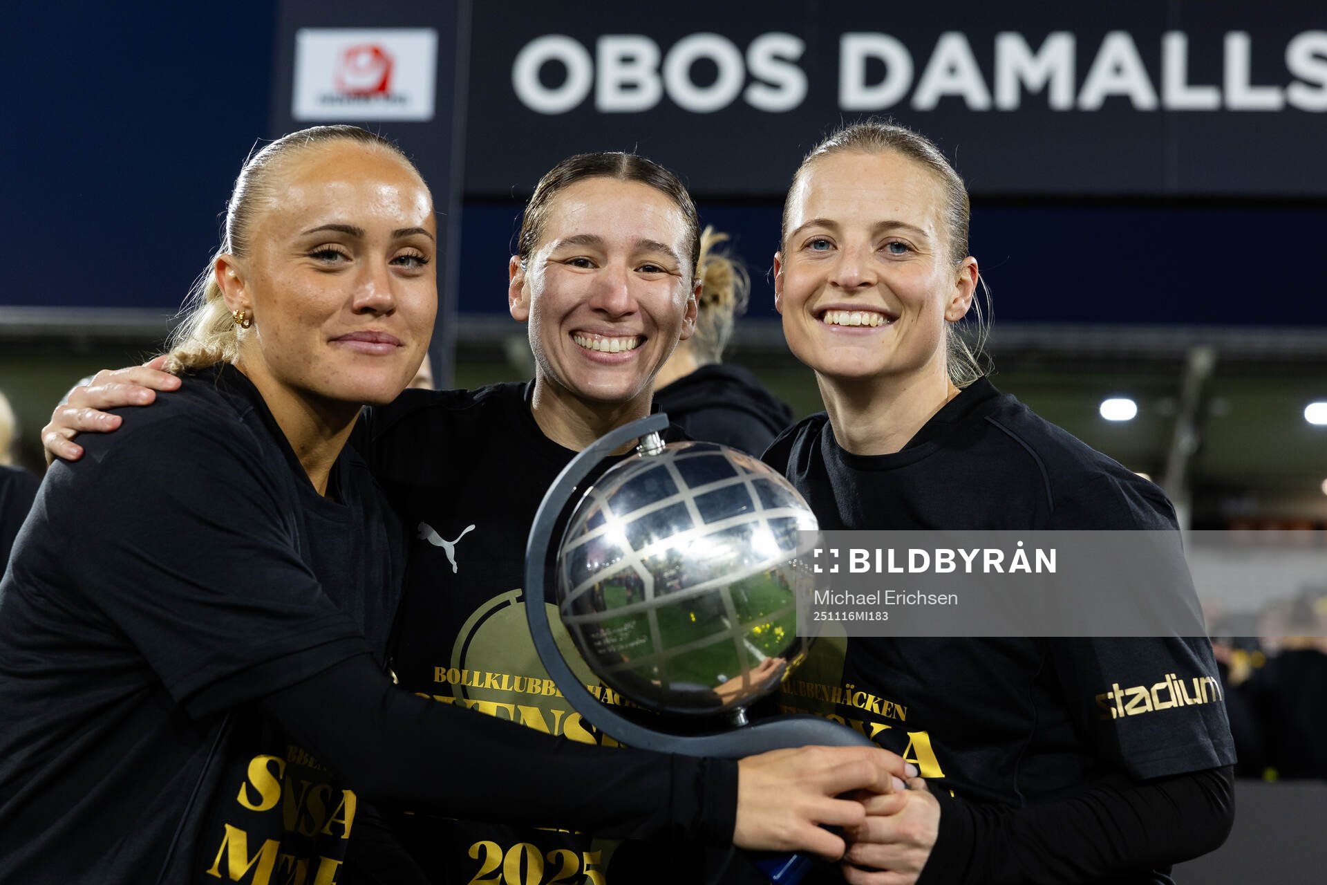 Häckens Alva Selerud, Tabby Tindell och Anna Anvegård