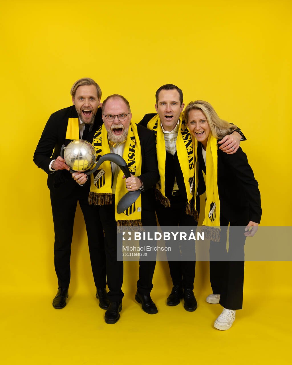 Häckens klubbdirektör Marcus Jodin, ordförande Anders