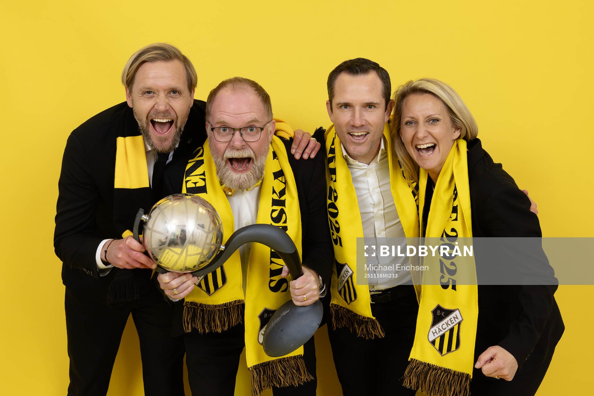 Häckens klubbdirektör Marcus Jodin, ordförande Anders