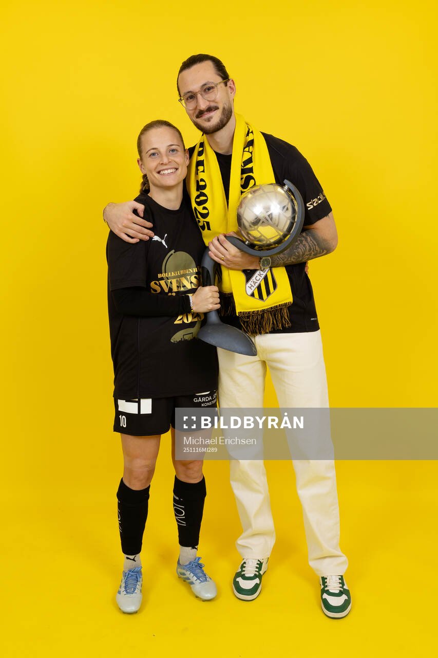 Häckens Anna Anvegård med pojkvän poserar med