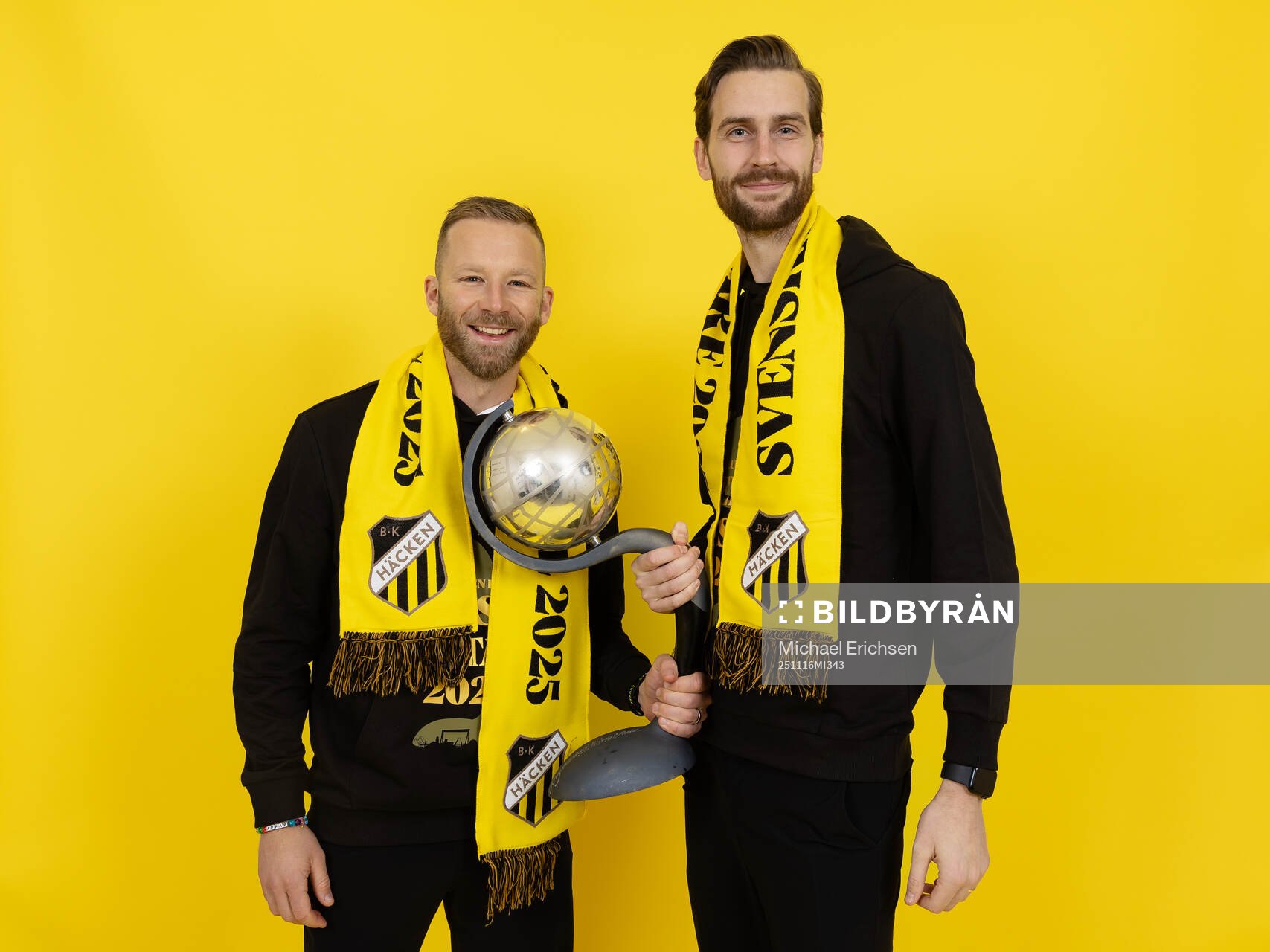 Häckens fystränare Pontus Axell och fystränare Joel