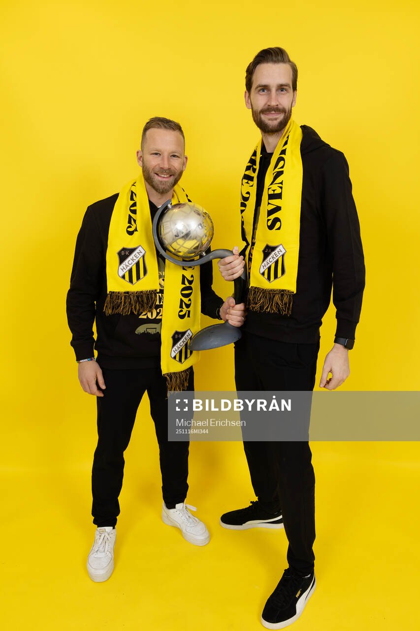 Häckens fystränare Pontus Axell och fystränare Joel