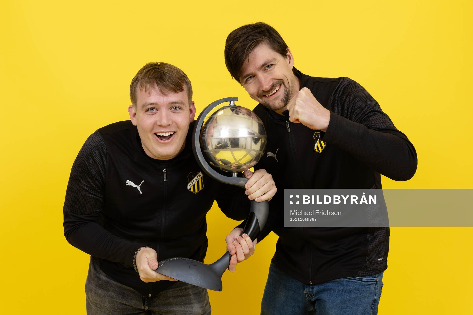 Häckens kommunikatörer Mathias Gerlach och Eric Nilsson